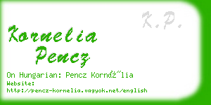 kornelia pencz business card
